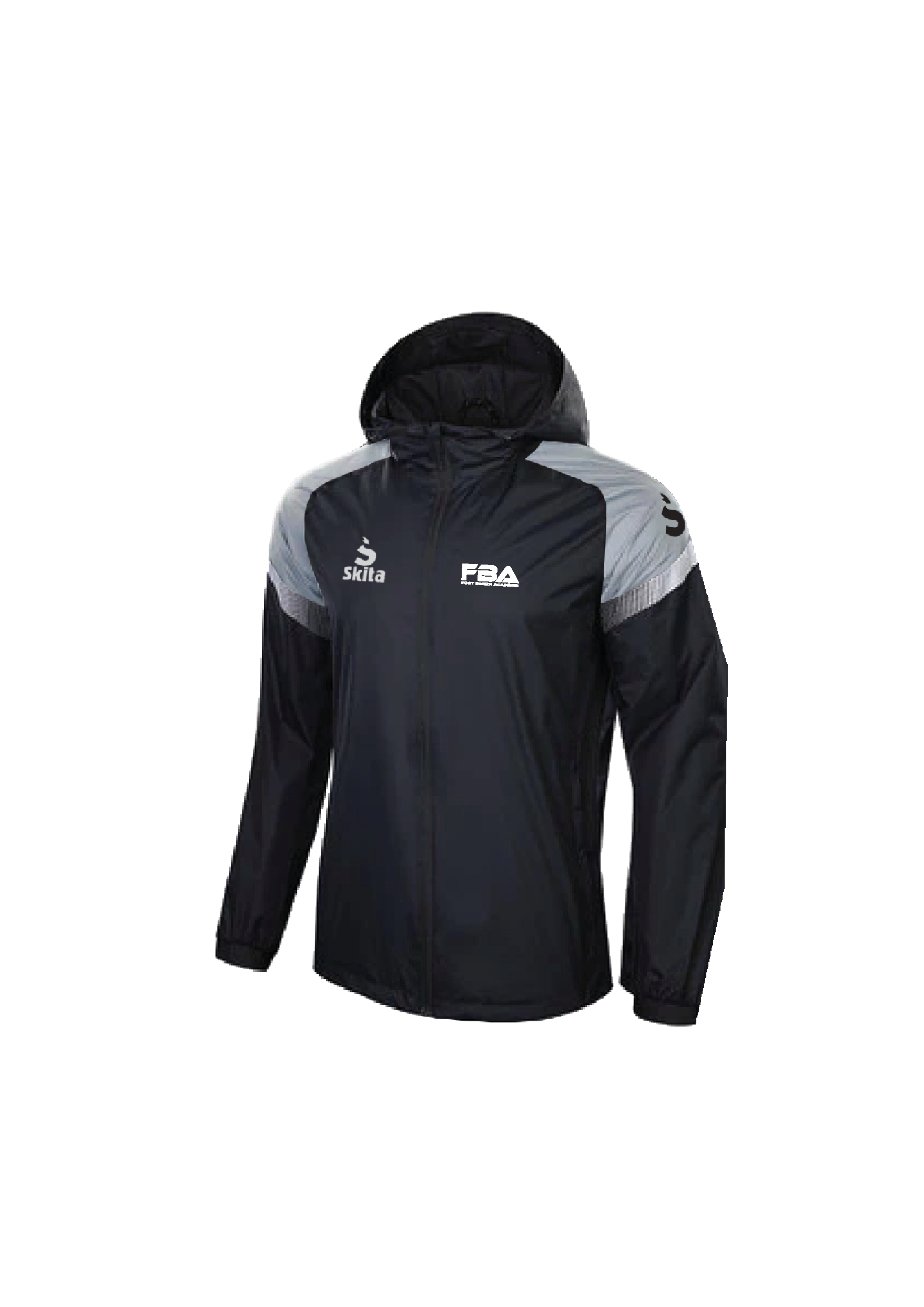 Coupe-vent ALVOR noir/gris (FOOT BREIZH ACADÉMIE)
